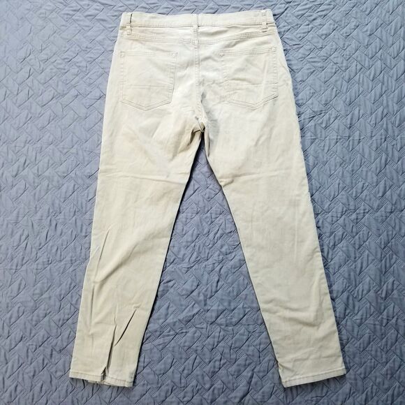 Nautica Jeans Mens 33x30 Brown Slim Fit Stretch Medium Wash Denim Button Zip - Picture 2 of 11